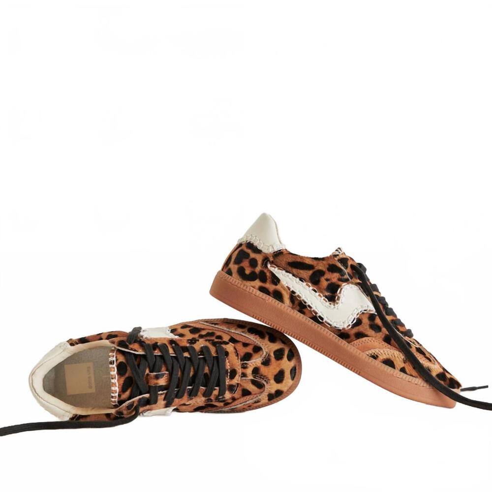 NEW DOLCE VITA women's notice stitch sneaker in dark leopard - Picture 4 of 5